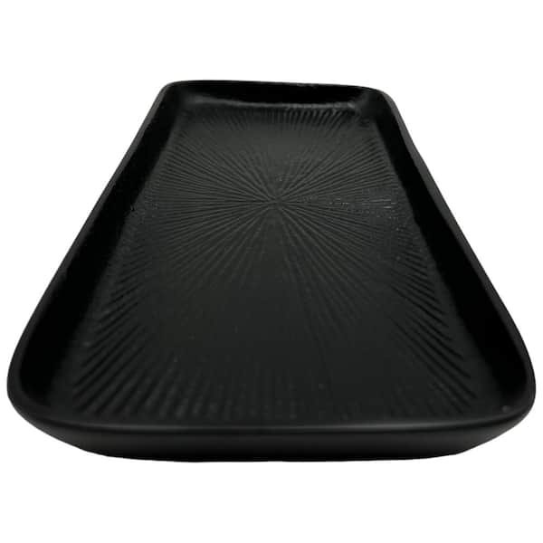 Aluminum Decorative Modern Black Tray