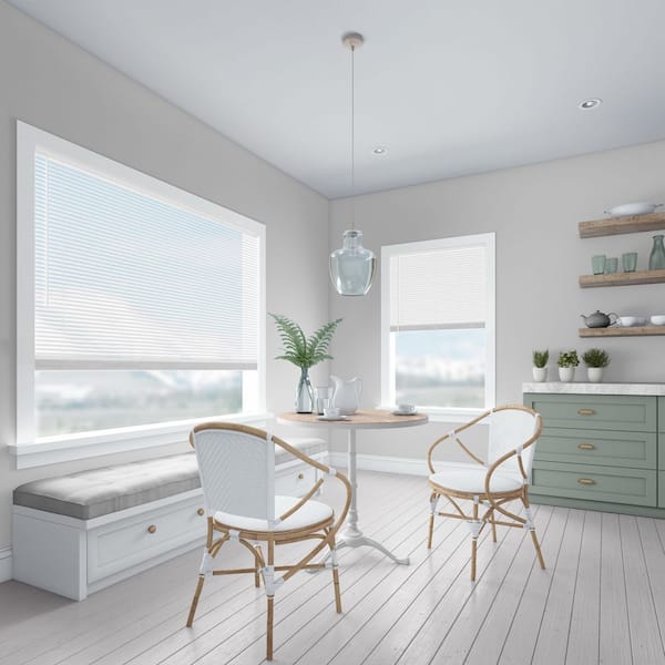 Levolor BASICS White Cordless Light Filtering Vinyl Blinds with 1