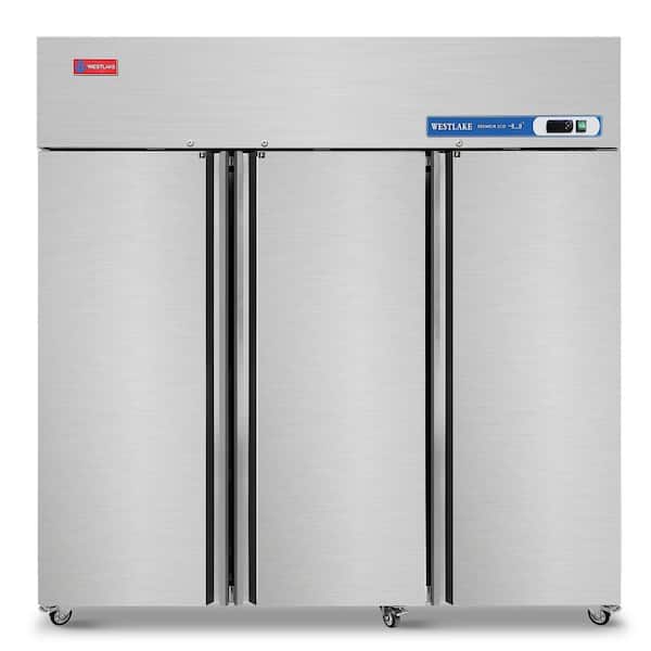 Profile73 in. 54 cu. ft. commercial Refrigerator 3-Solid Doors Stainless Steel