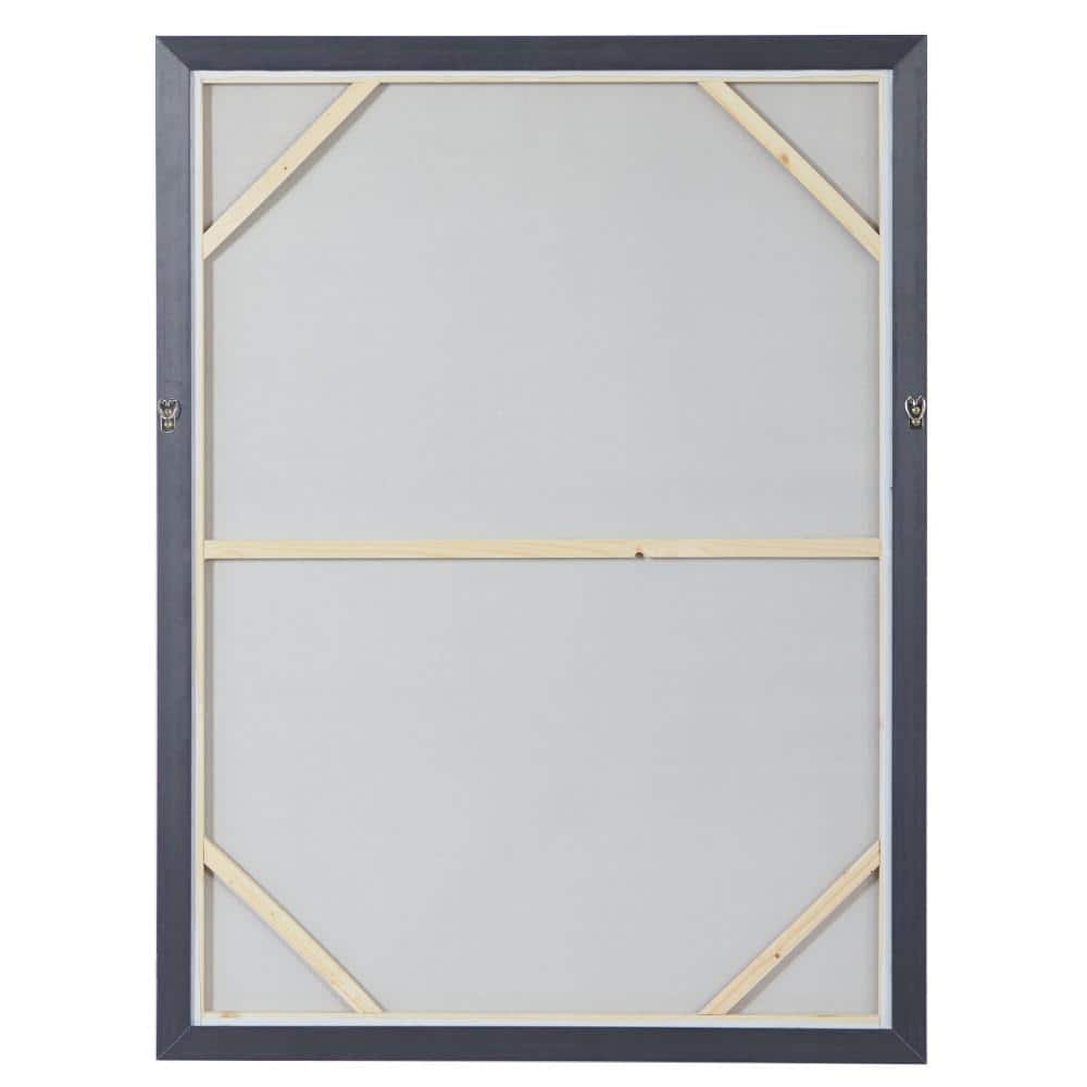 Gold Glitter Abstract Geode Canvas Wall Art with Frame