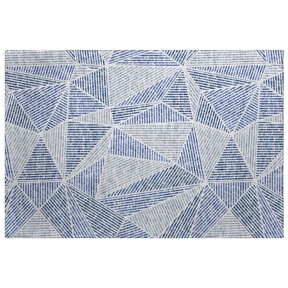 Dream Shag Premium Machine Washable Abstract ADS618 Navy 2 ft. x 3 ft. Accent Rug price history on PriceWatchPro