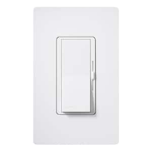 Diva Dimmer Switch for Magnetic Low Voltage, 450-Watt/Single-Pole, Snow (DVSCLV-600P-SW)