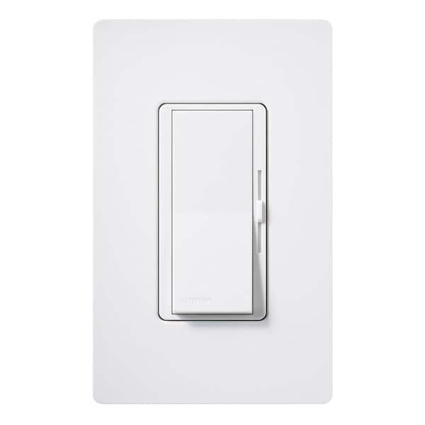 Diva Dimmer Switch for Magnetic Low Voltage, 450-Watt/Single-Pole, Snow (DVSCLV-600P-SW)