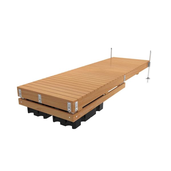 5 ft. x 16 ft. Semi-Floating Commercial Grade Dock Hardware Kit with 16-inch Foam Filled Floats