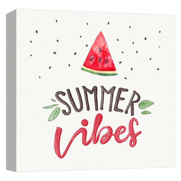PTM Images Summer Vibes'' Canvas Abstract Wall Art 15 in. x 15 in.