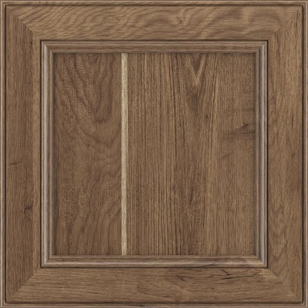 American Woodmark MacArthur 11 9/16 in. W x 3/4 in. D x 11 1/2 in. H in Cherry Clove Cabinet Door Sample