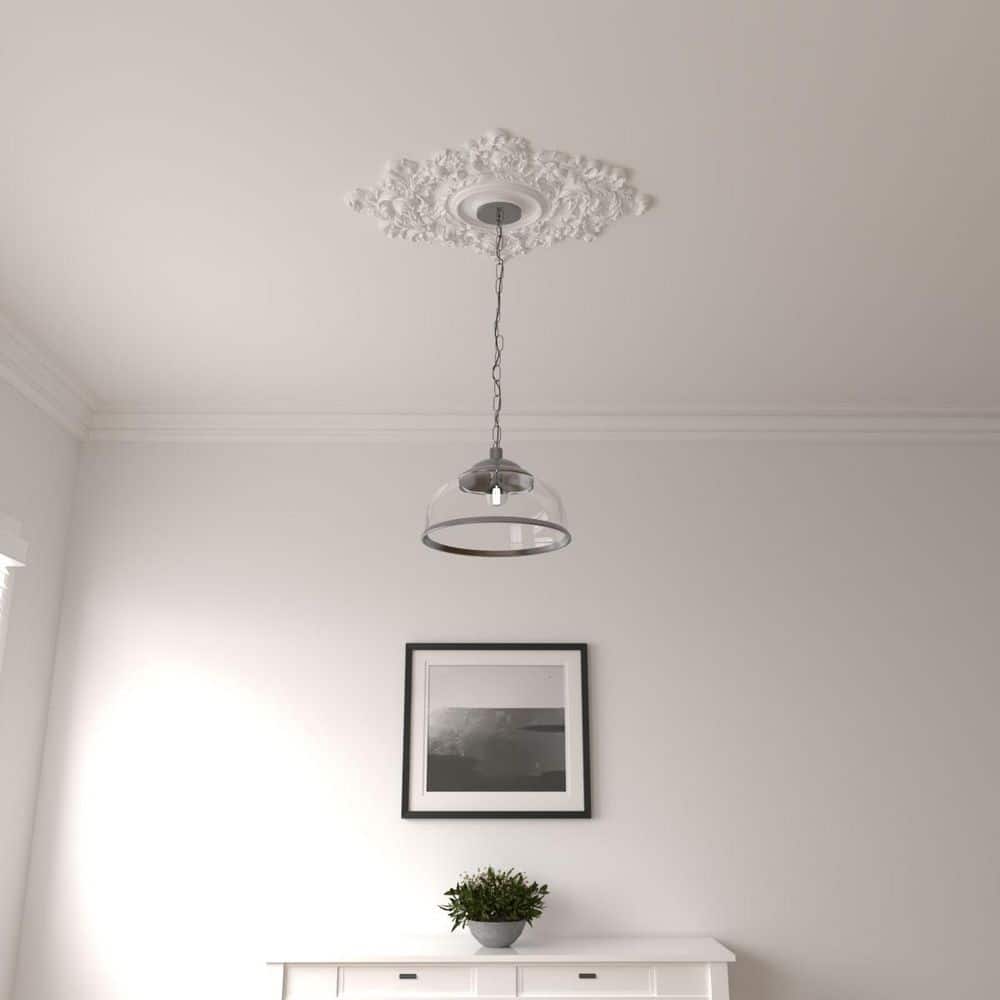 Primed White Ornate Urethane Ceiling Medallion 22.5" x 30.38"