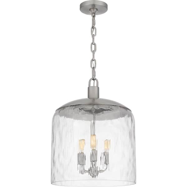 Quoizel Selma 3-Light Brushed Nickel Pendant Light
