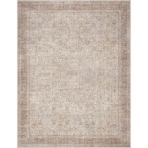 Grey Beige 9 ft. 10 in. x 13 ft. Asha Lilith Vintage Persian Oriental Area Rug