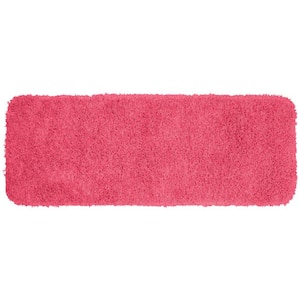Jazz Pink 22 in. x 60 in. Washable Bathroom Accent Rug