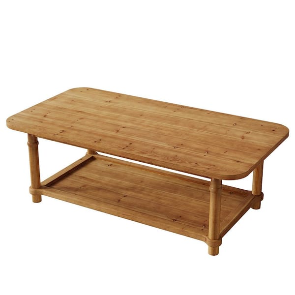 Yuna 48 in. Dark Oak Rectangle Wood C...
