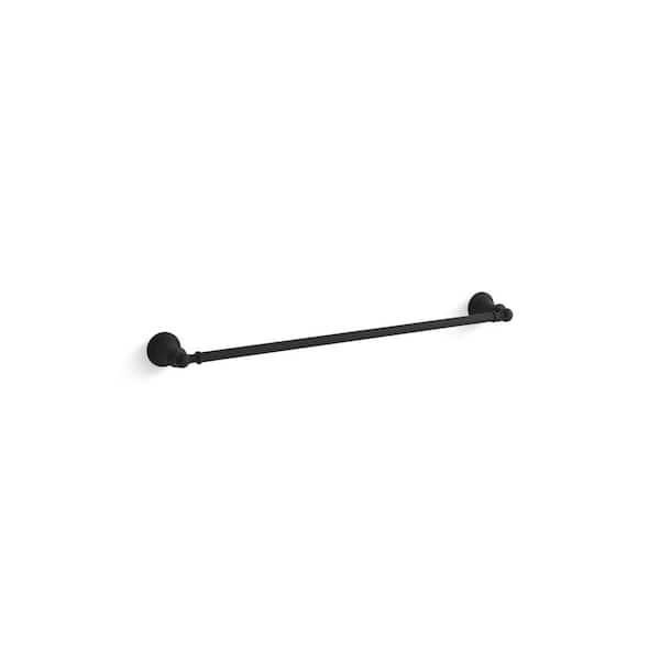 KOHLER Capilano 24 in. Towel Bar in Matte Black