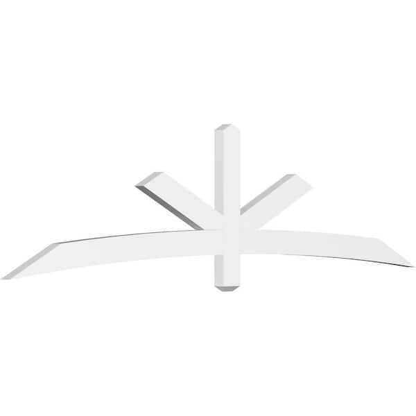 Ekena Millwork Alberta 96 in. W x 24 in. H x 2 in. D Signature Polyurethane Bracket