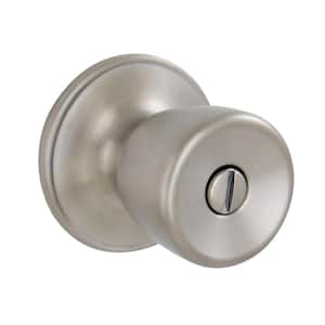 Brill Satin Stainless Steel Bed/Bath Privacy Door Knob