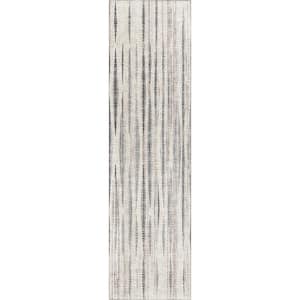 Waverly Ivory 2 ft. 3 in. x 7 ft. 6 in. Geometric Indoor/Outdoor Area Rug