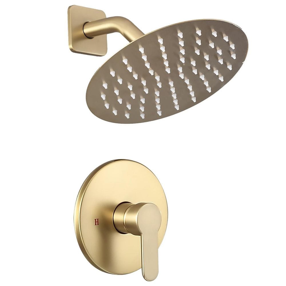 Single Handle 1-Spray Shower Faucet 1.75 GPM with 8 in. High Pressure Rain 