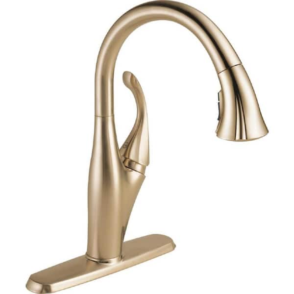 Addison Single-Handle Pull-Down Sprayer Kitchen Faucet with MagnaTite Docking in Champagne Bronze