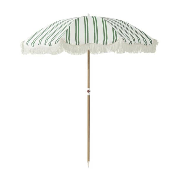 custom metal patio umbrella 6 ft. Metal Patio Umbrella with Tassel, Green TGD3-BU3-BG