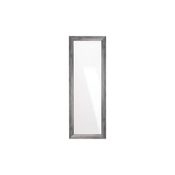 BrandtWorks 25.5 in. W x 70.5 in. H Dark Gray Barnwood Framed Wall Mirror