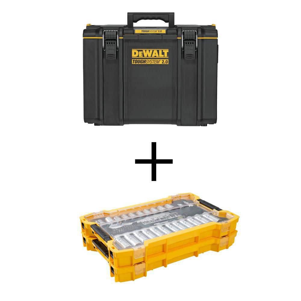 DEWALT TOUGHSYSTEM 2.0, Extra Large Tool Box, 22 in., 123 lbs. Capacity  DWST08400 