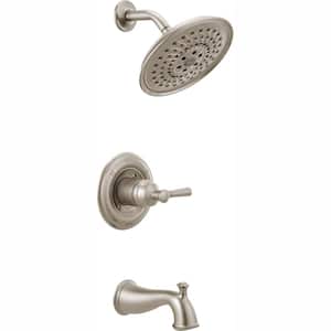 Mylan Single-Handle 3-Spray Tub and Shower Faucet with H2Okinetic in SpotShield Brushed Nickel (Valve Included)