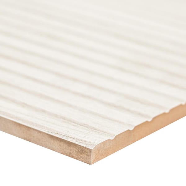 MSI Urban Bamboo Snow 16 in. x 48 in. Matte Ceramic Fluted Wall