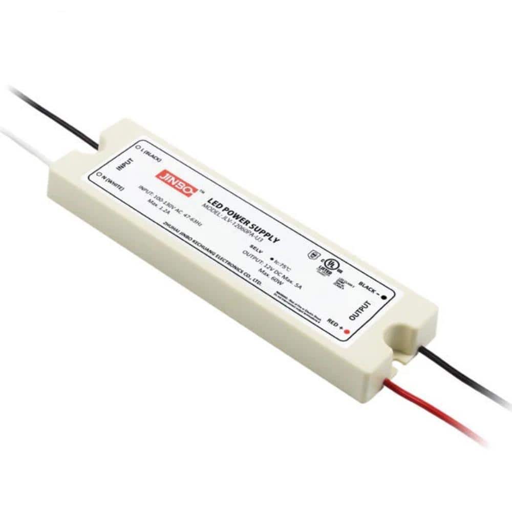 JINBO , LED Power Supply , 60 Watt , 12 Volt DC , IP65 , JLV-12060PA-U3 , U