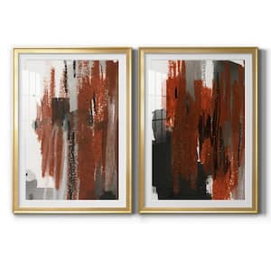 Loft Pastel V by Wexford Homes 2 Pieces Framed Abstract Paper Art Print 30.5 in. x 42.5 in. . .