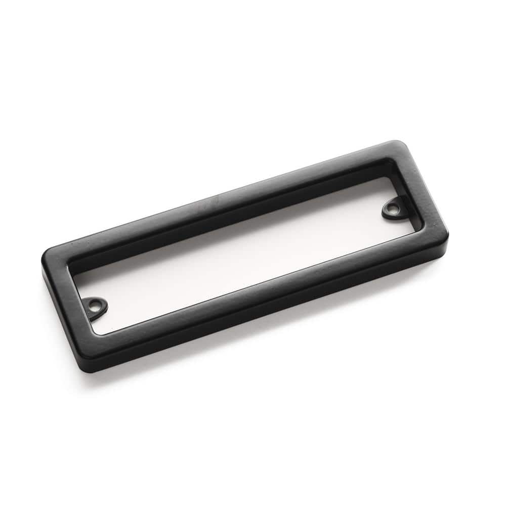 2 in. x 6.25 in. Profile Black Steel Pull Hardware Kit