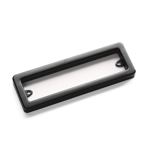 Colonial Elegance 2 in. x 6.25 in. Profile Black Steel Pull Hardware Kit