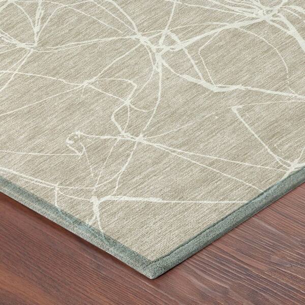 Chantille Machine Washable Indoor/Outdoor Abstract ACN2826 Beige 10 ft. x 14 ft. Area Rug