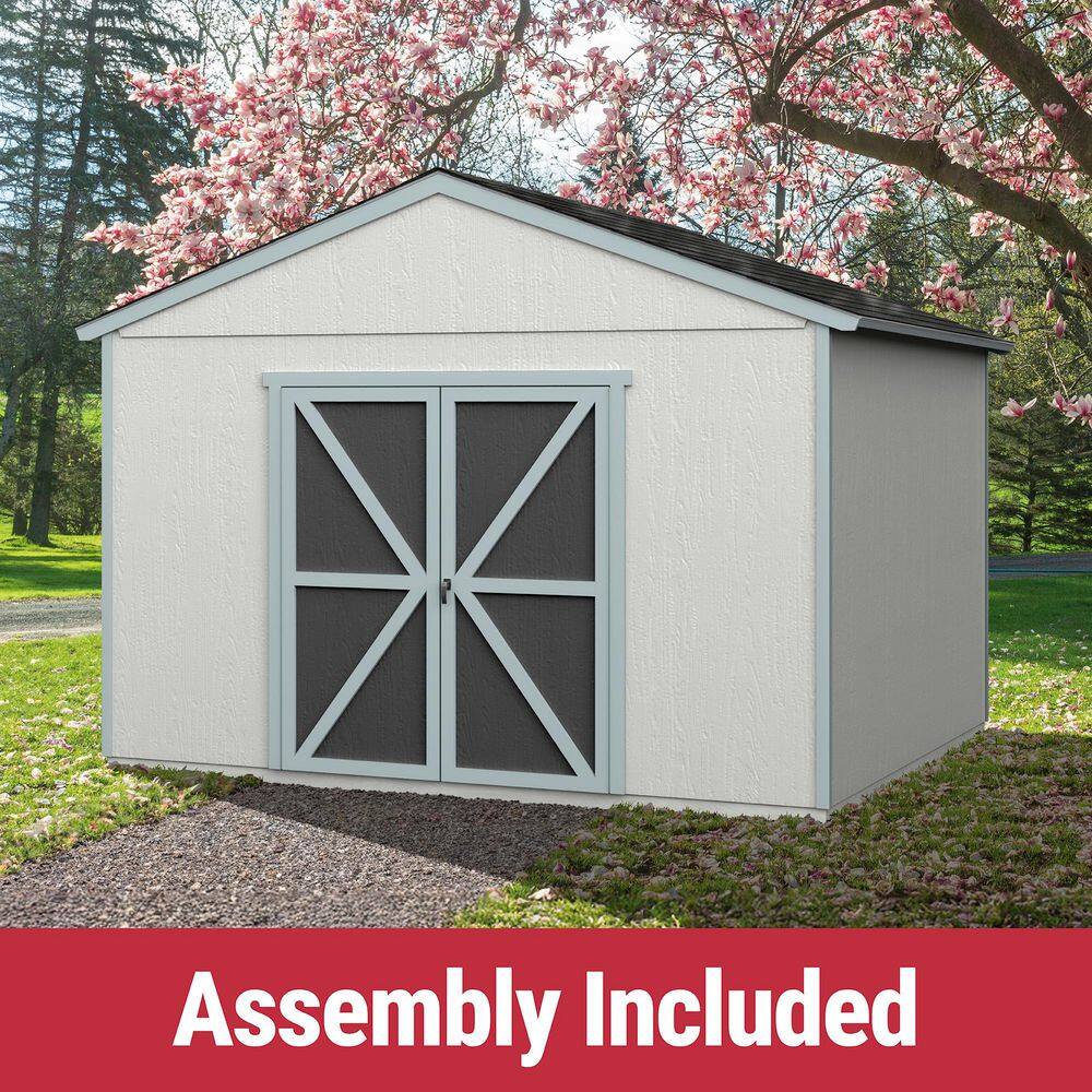 Pro Assembled Astoria 12 ft. W x 12 ft. All Weather Wood Storage Shed with Floor - Black Shingles (144 sq. ft.) price history on PriceWatchPro