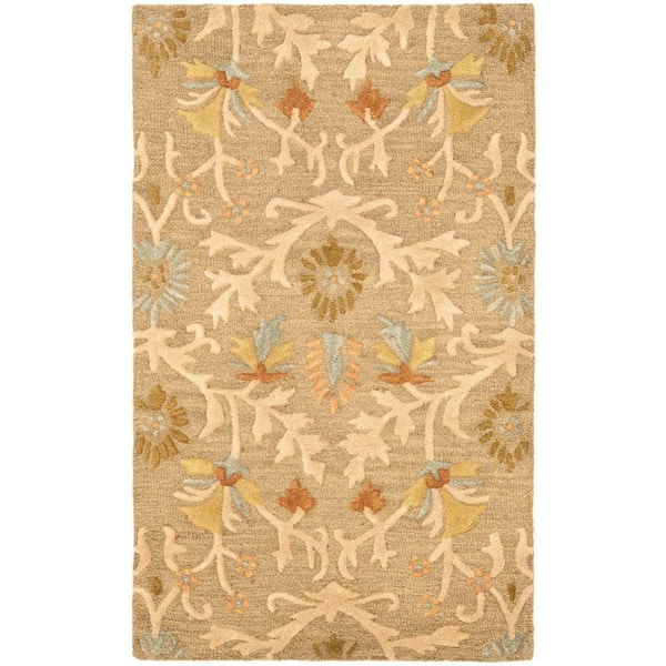 SAFAVIEH Cambridge Moss/Multi 3 ft. x 5 ft. Floral Area Rug