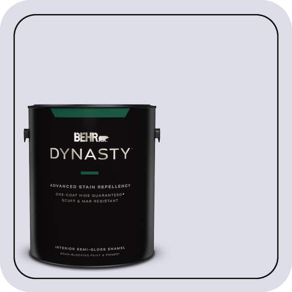BEHR DYNASTY 1 gal. #640C-1 Hosta Flower Semi-Gloss Enamel Interior Stain-Blocking Paint & Primer
