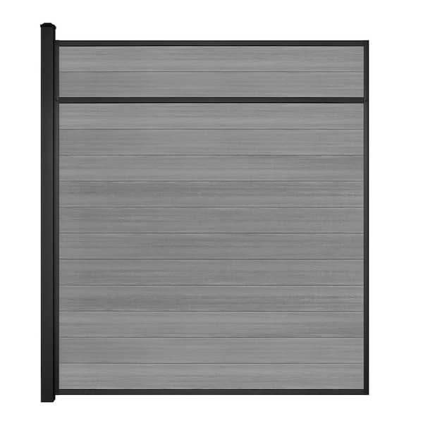 Horizontal Composite Panel kit 7 ft. Ash with 1 Post PK310