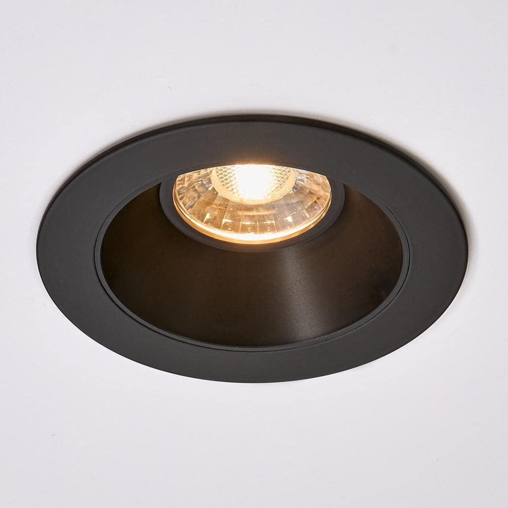 4.81" Matte Black Aluminum LED Recessed Ceiling Downlight