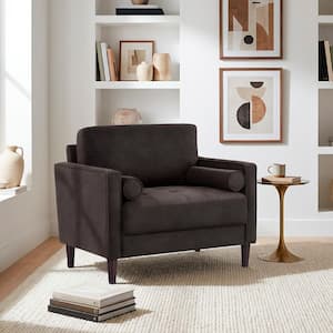 Lillith Charcoal Mid Century Modern Arm Chair