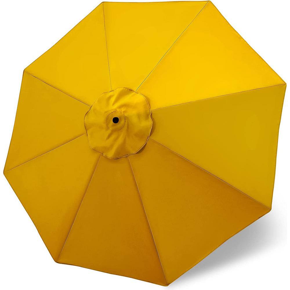 Patio Market Umbrella 9 ft Replacement Canopy for 8 Ribs-Gold, Market Umbre