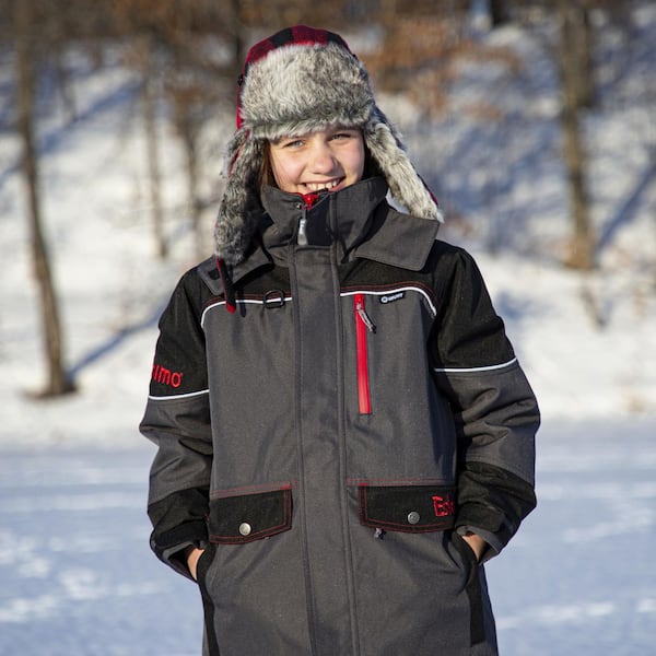Eskimo Keeper Ice Fishing Jacket, Youth, Forged Iron, Small