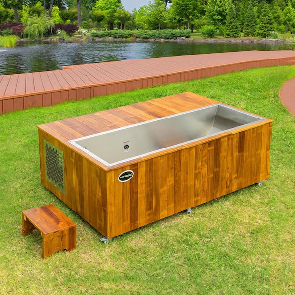 WOODBRIDGE Challenge 71 in. Luxury Cold Plunge Ice Tub with Chiller and  Heater, Ozone sanitation and Filter circulation system HBT8002 - The Home  Depot