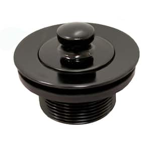 1-1/2 in. Lift and Turn Bath Tub Drain with 1-7/8 in. O.D. Coarse Threads, Black