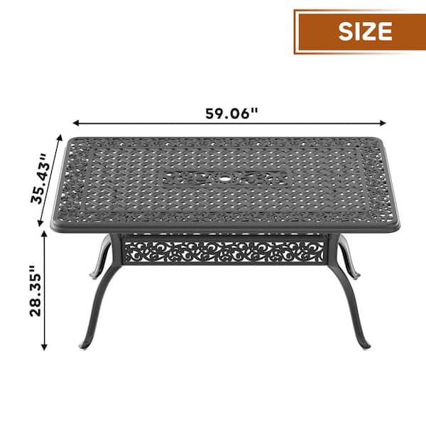 Rectangular Outdoor Cast Iron Coffee Table Rectangular Outdoor Cast Iron Coffee Table