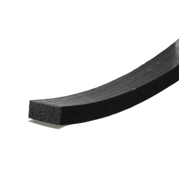 M-D Building Products 3/8 in. x 3/4 in. x 10 ft. Black Sponge Window Seal for Large-Wide Gaps