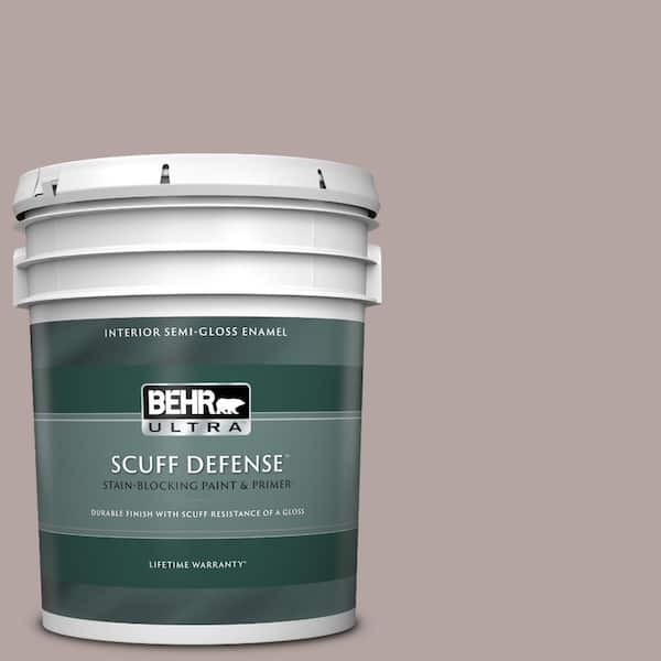 BEHR ULTRA 5 gal. Home Decorators Collection #HDC-NT-19 Lavender Suede Extra Durable Semi-Gloss Enamel Interior Paint & Primer