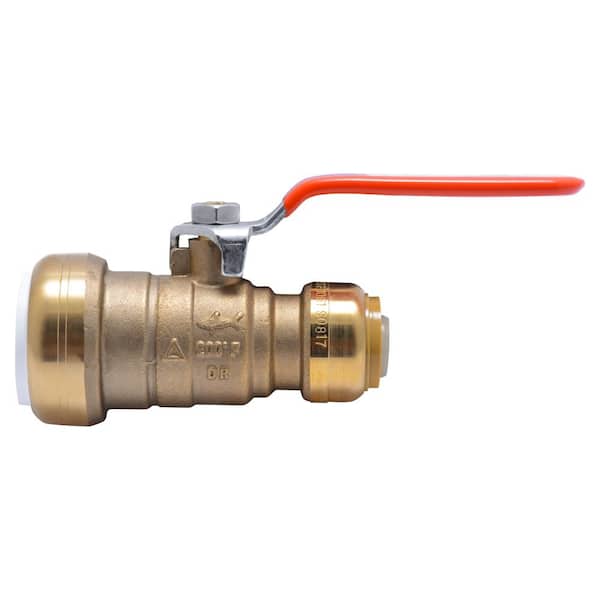 SharkBite 1 in. Push-to-Connect PVC IPS x 3/4 in. CTS Brass Ball Valve  25551LF - The Home Depot