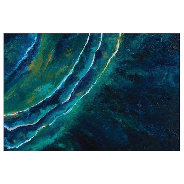 VENICE BEACH Collections Abstract Art Design by Sarah Wahl 1-Piece Unframed Canvas Drawing Print Abstract Poster Art Print 16 in. x 20 in.