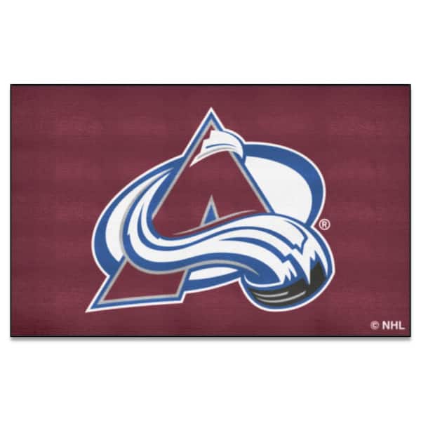 FANMATS Colorado Avalanche Maroon Ulti-Mat Rug  5ft. x 8ft.