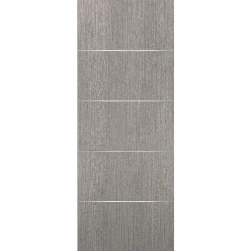 0020 24 in. x 84 in. Flush No Bore Solid Core Grey Ash Finished Pine Wood Interior Door Slab price history on PriceWatchPro
