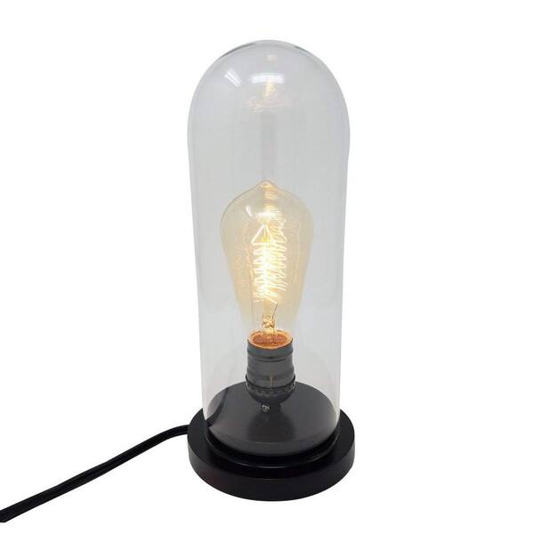 Himalayan Glow 10.2 in. Vintage Desk Lamp with Edison Bulb