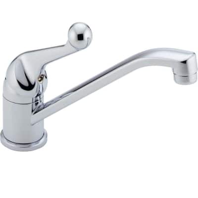 Classic Single-Handle Standard Kitchen Faucet with Fittings in Chrome
